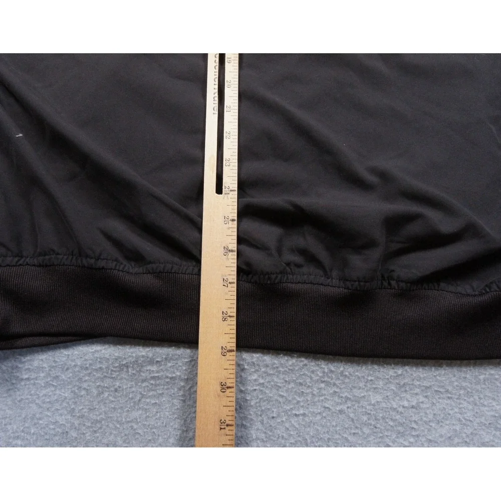 Vintage Adidas Jacket Mens XLarge Black Golf Windbreaker Pullover Outdoors Y2K